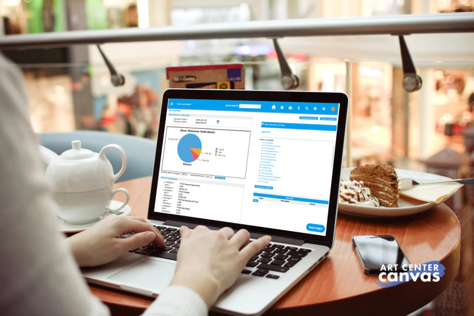 screenshot of Art Center Canvas